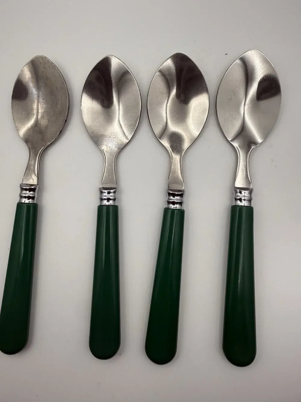 Gibson Sensations Forest Green Plastic Handle Teaspoons Set of 4 Replacement